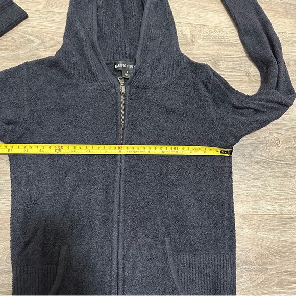Barefoot Dreams Black Bamboo Chic Lite Black Zip Up Hoodie Size Small - Picture 12 of 12